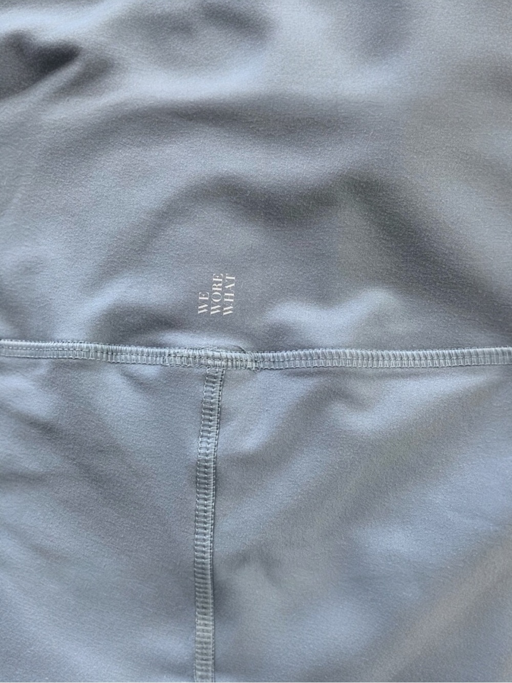 NEW WeWoreWhat High Ruse Lace-Up Biker Short Solid Dusty Baby Blue Small NWOT - Picture 6 of 11